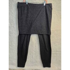 Cabi 3210 M'Leggings Skirted Leggings Women M Black Space Dye Stretch #563‎